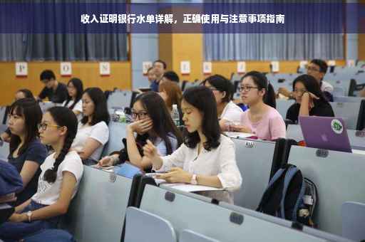 收入证明银行水单详解，正确使用与注意事项指南