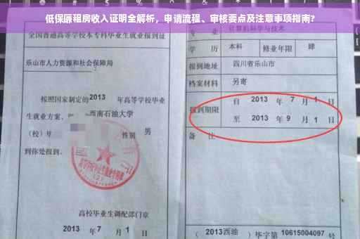 低保廉租房收入证明全解析，申请流程、审核要点及注意事项指南?