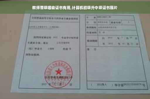 教师晋级哪些证书有用,计算机初级升中级证书图片