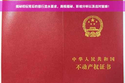 揭秘招标背后的银行流水要求，真相揭秘、影响分析以及应对策略！