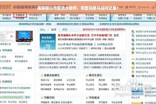 揭秘银行作假流水软件，犯罪风险与应对之策?