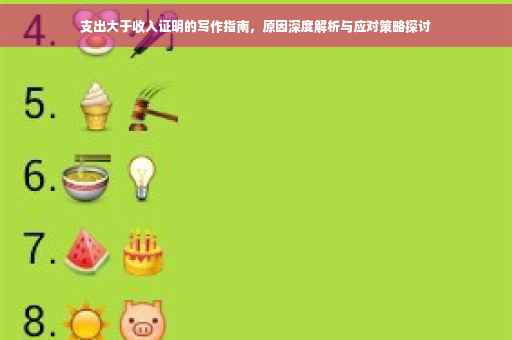 支出大于收入证明的写作指南，原因深度解析与应对策略探讨