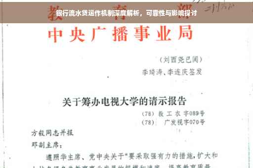 银行流水贷运作机制深度解析，可靠性与影响探讨