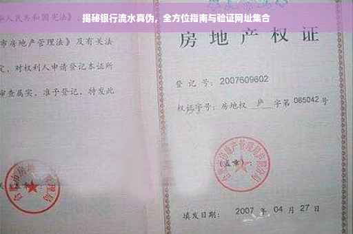 揭秘银行流水真伪，全方位指南与验证网址集合