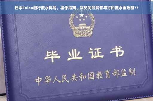 日本Evisa银行流水详解，操作指南、常见问题解答与打印流水全攻略??
