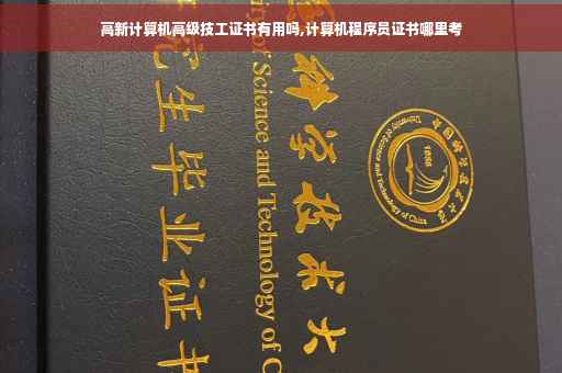 高新计算机高级技工证书有用吗,计算机程序员证书哪里考