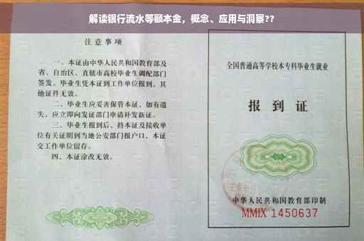解读银行流水等额本金，概念、应用与洞察??