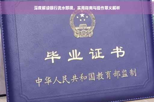 深度解读银行流水部提，实用指南与操作意义解析