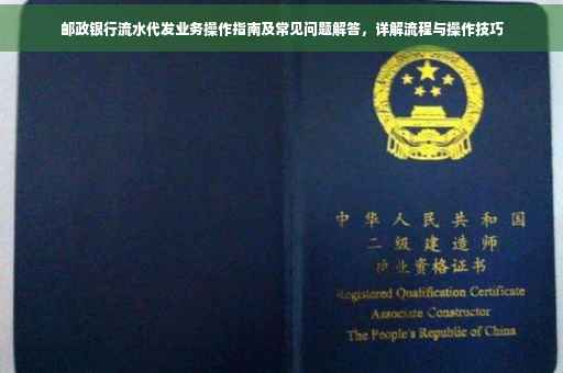 邮政银行流水代发业务操作指南及常见问题解答，详解流程与操作技巧