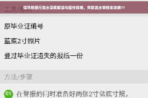 信贷核银行流水深度解读与操作指南，贷款流水审核全攻略??