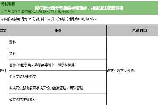 银行流水跑分背后的神秘面纱，揭露违法犯罪真相