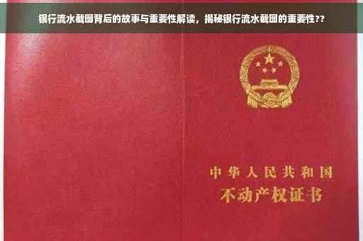 银行流水截图背后的故事与重要性解读，揭秘银行流水截图的重要性??