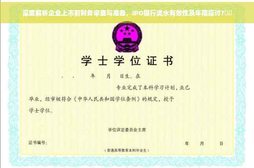 深度解析企业上市前财务审查与准备，IPO银行流水有效性及年限探讨?⚡️