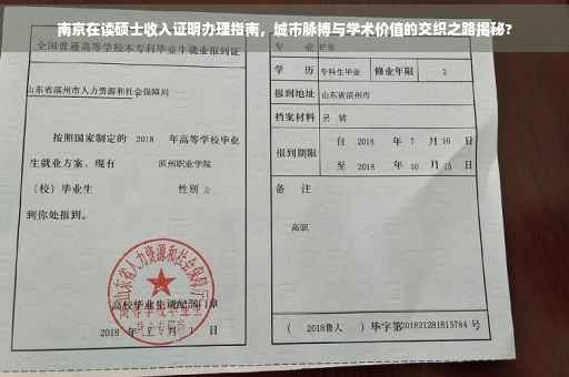 南京在读硕士收入证明办理指南，城市脉搏与学术价值的交织之路揭秘?
