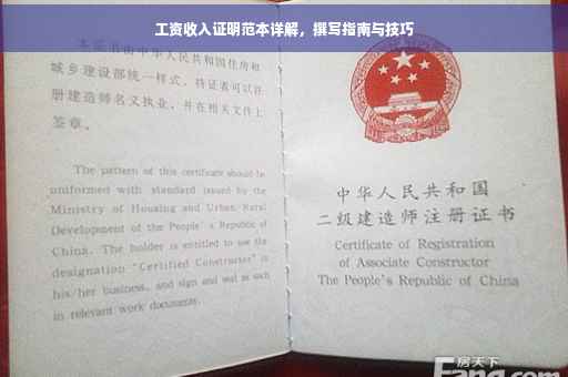 工资收入证明范本详解，撰写指南与技巧