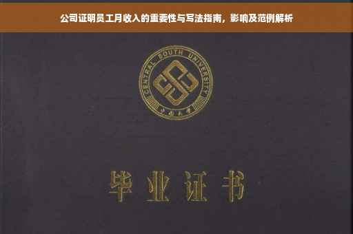 公司证明员工月收入的重要性与写法指南，影响及范例解析