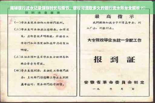 揭秘银行流水记录保存时长与细节，银行可调取多久的银行流水账单全解析 ?✨