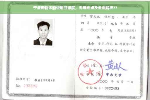 宁波宠物诊断证明书详解，办理地点及全面解析??