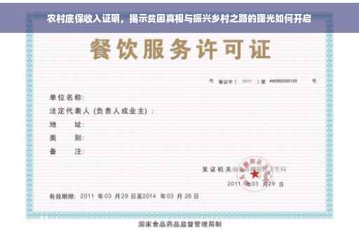 农村底保收入证明，揭示贫困真相与振兴乡村之路的曙光如何开启