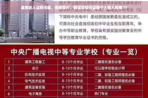 离婚收入证明详解，模板图片、解读及如何证明个人收入指南 ??