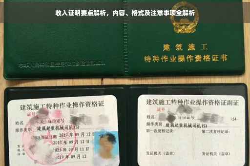 收入证明要点解析，内容、格式及注意事项全解析