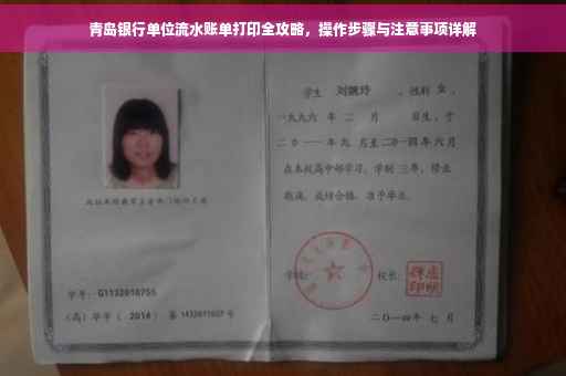 青岛银行单位流水账单打印全攻略，操作步骤与注意事项详解