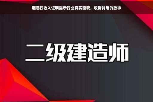 烟酒行收入证明揭示行业真实面貌，收据背后的故事