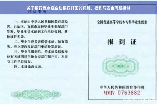 关于银行流水在自助银行打印的详解，操作与安全问题探讨