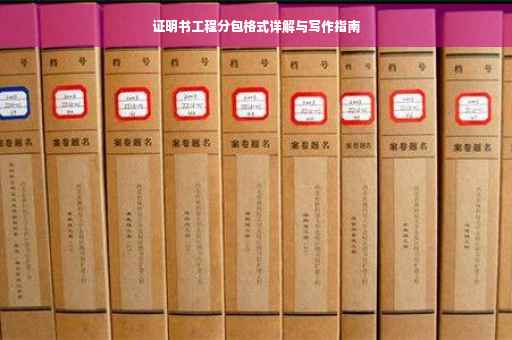 证明书工程分包格式详解与写作指南