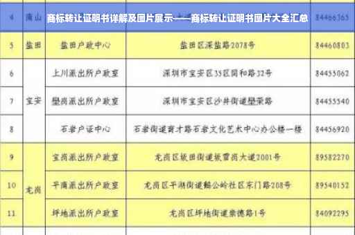 商标转让证明书详解及图片展示——商标转让证明书图片大全汇总