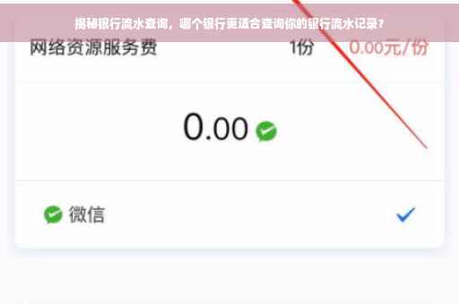 揭秘银行流水查询，哪个银行更适合查询你的银行流水记录？
