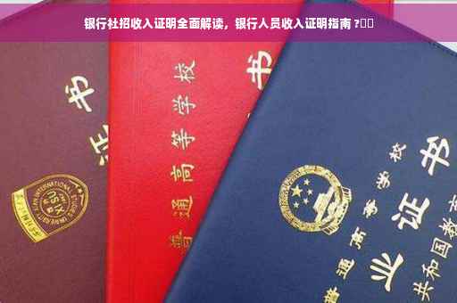 银行社招收入证明全面解读，银行人员收入证明指南 ?⚡️