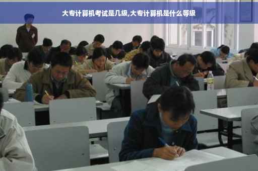 大专计算机考试是几级,大专计算机是什么等级
