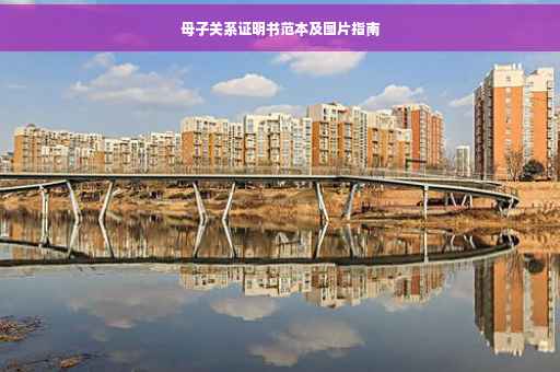 母子关系证明书范本及图片指南