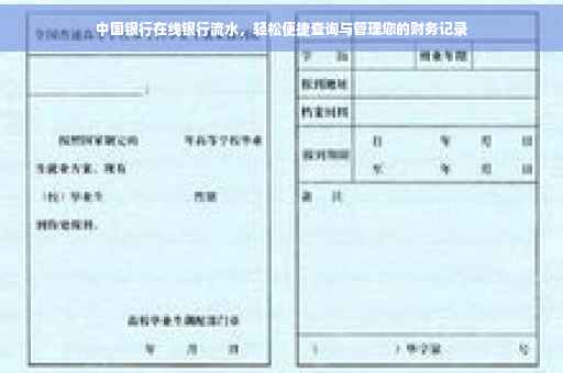 中国银行在线银行流水，轻松便捷查询与管理您的财务记录