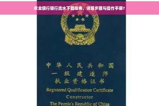 农业银行银行流水下载指南，详细步骤与操作手册?