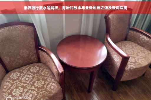 秦农银行流水号解析，背后的故事与业务运营之道及查询指南