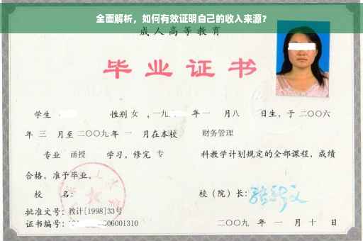 全面解析，如何有效证明自己的收入来源？