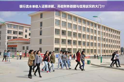 银行流水单收入证明详解，开启财务稳健与信用状况的大门??
