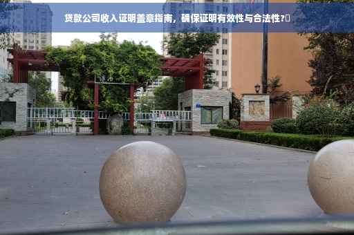 贷款公司收入证明盖章指南，确保证明有效性与合法性?✨