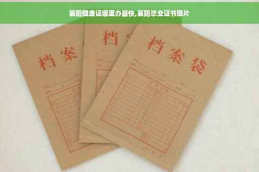 襄阳健康证哪里办最快,襄阳毕业证书图片
