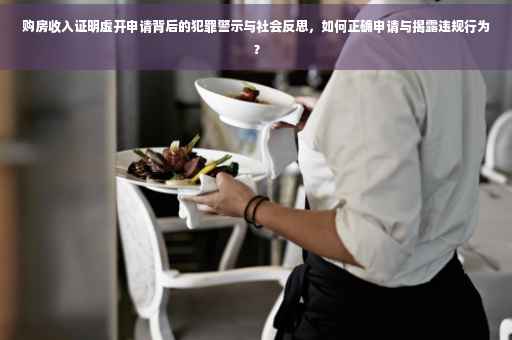 购房收入证明虚开申请背后的犯罪警示与社会反思，如何正确申请与揭露违规行为？