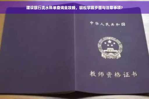 建设银行流水账单查询全攻略，轻松掌握步骤与注意事项?