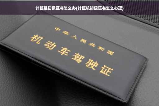 计算机初级证书怎么办(计算机初级证书怎么办理) 计算机初级证书怎么办(计算机初级证书怎么办理)