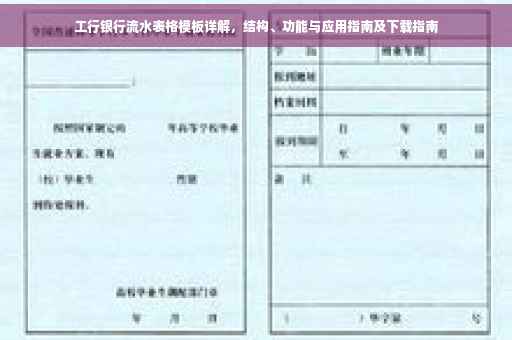 工行银行流水表格模板详解，结构、功能与应用指南及下载指南