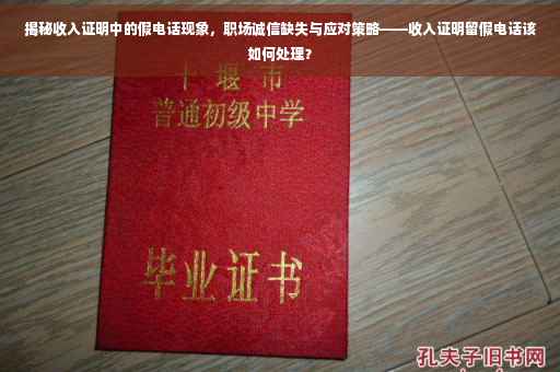 揭秘收入证明中的假电话现象，职场诚信缺失与应对策略——收入证明留假电话该如何处理？