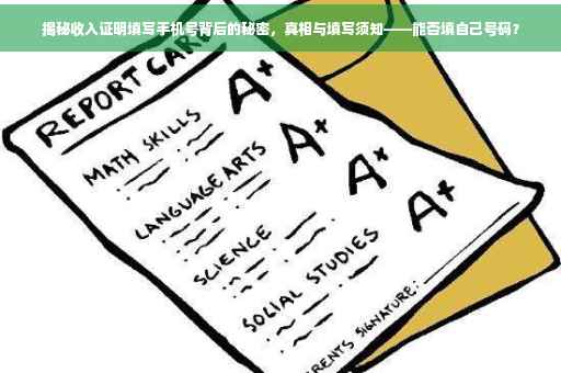 揭秘收入证明填写手机号背后的秘密，真相与填写须知——能否填自己号码？
