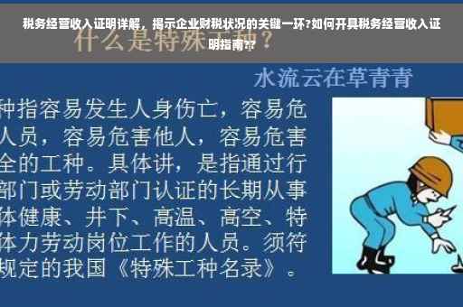 税务经营收入证明详解，揭示企业财税状况的关键一环?如何开具税务经营收入证明指南??