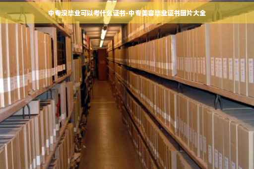 中专没毕业可以考什么证书-中专美容毕业证书图片大全