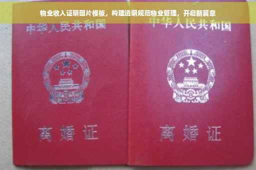 物业收入证明图片模板，构建透明规范物业管理，开启新篇章